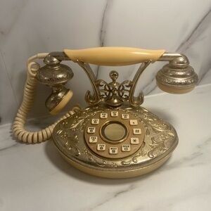 Vintage look Antique Cream Touchtone Phone